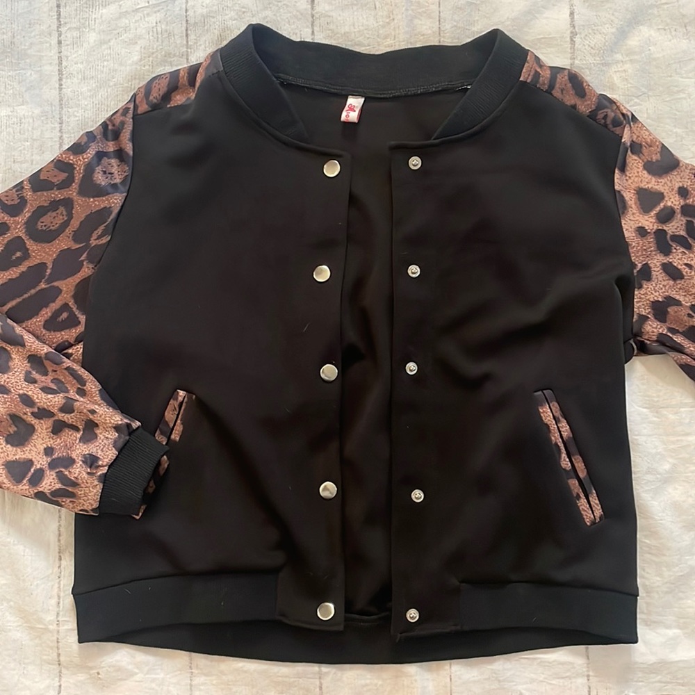 Cheetah Print Bomber Jacket